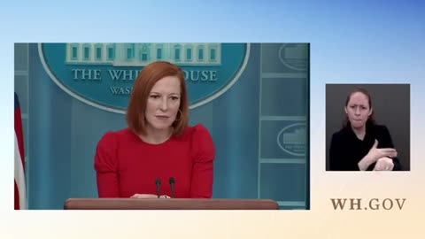 Jen Psaki Holds Press Conference On One Year Anniversary Of Biden Taking Office