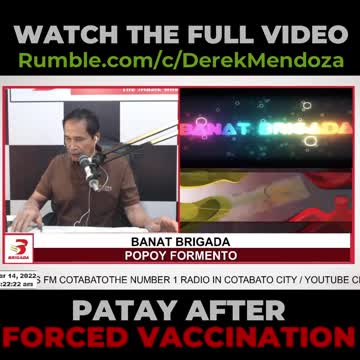 🟡Na Pwersa Mag Pabakuna Namatay After ng Bakuna