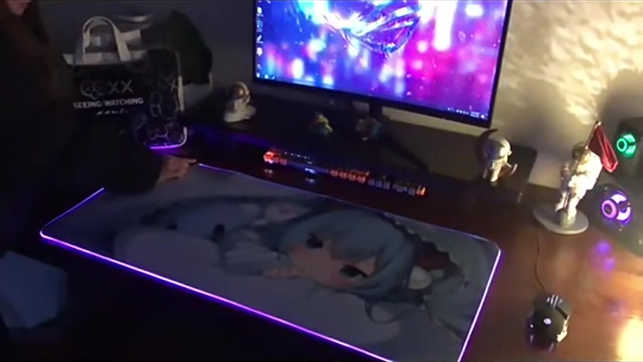 Large Computer Gaming RGB Backlight Mouse Mat