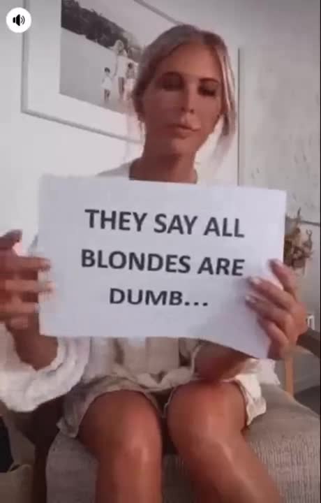 Blonde vs Stereotype