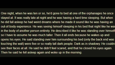 Grand-Pa Recalls his Possible Alien Encounter