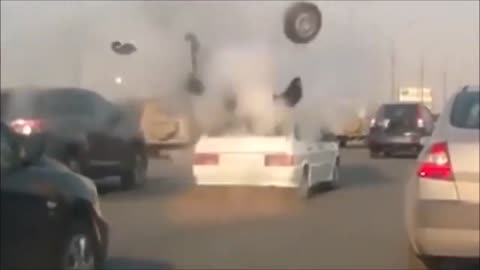 Car speaker with extreme bass blast on the road 😳