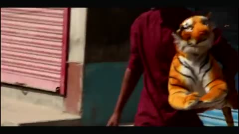 Fake Tiger Prank ! Girl and Fake Tiger ! So Funny 😂😂