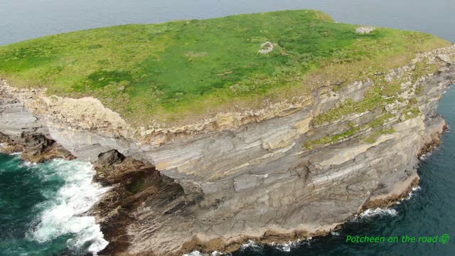 Droning The Cliffs Of Kilkee And Its Sea Stacks