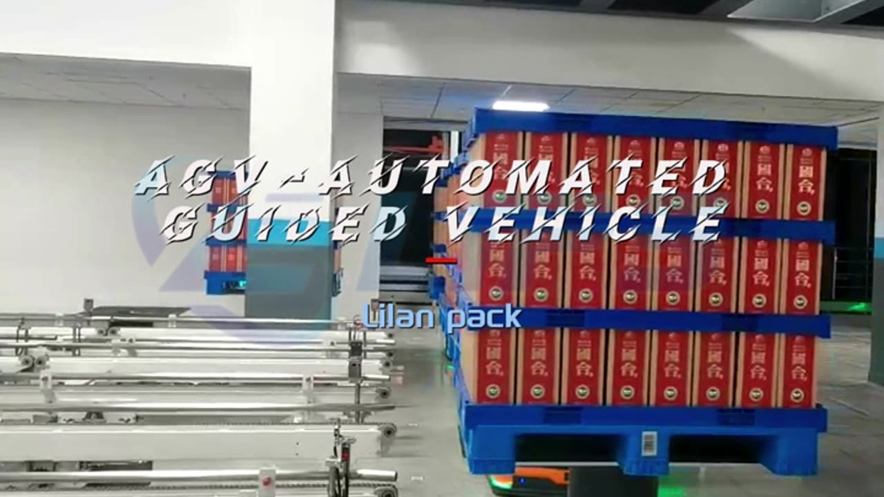 automated guided vehicle for cartons/pallets #AGV#machine#industrial#transporting#foryou