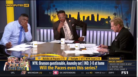 UNDISPUTED Skip Bayless reacts Brunson questionable, Anunoby Out