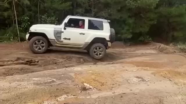 Driving in a offroad area