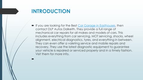 Get The Best Car Garage in Easthouses.