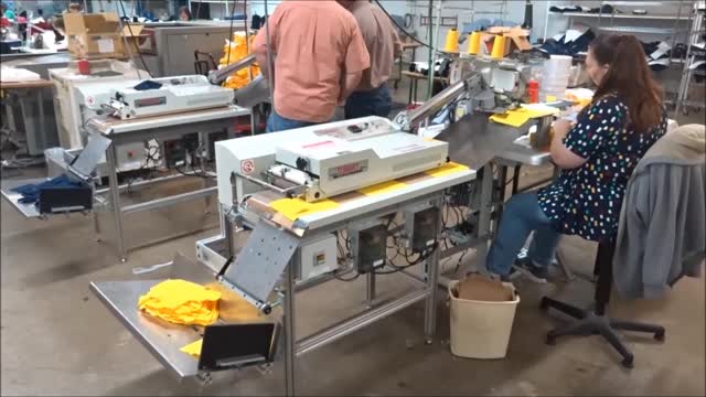 Automated Pocket Hemming Station for Knits
