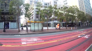 Market Street Bus ride San Francisco from Transit Center