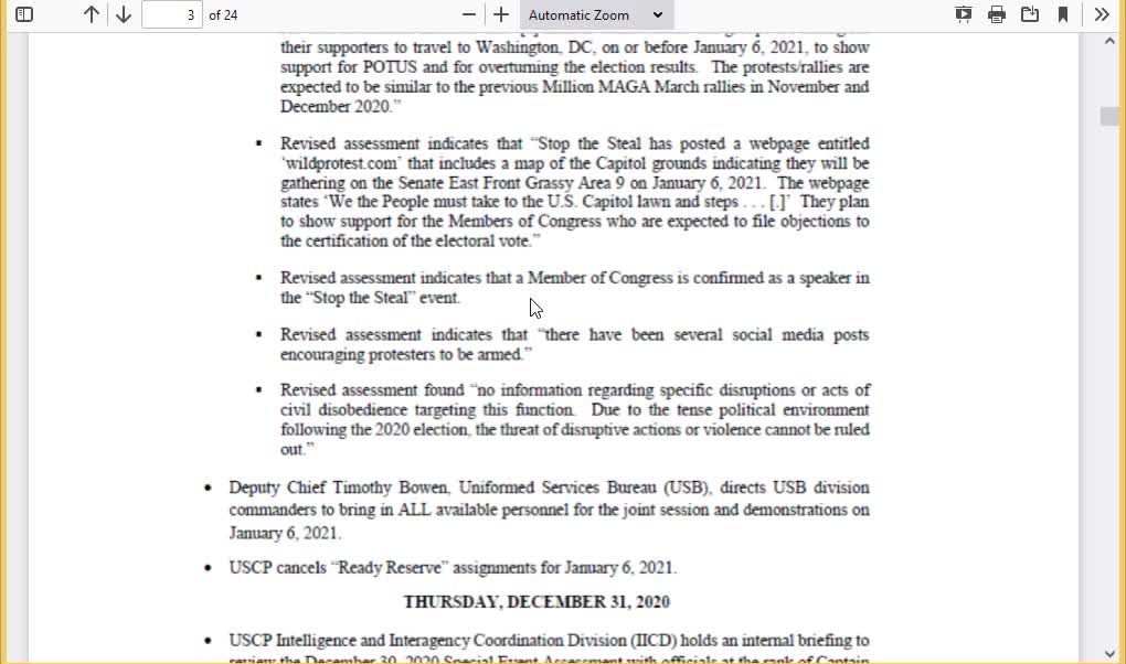 Durham Watch-True Timeline of Events of Jan 6th 2021