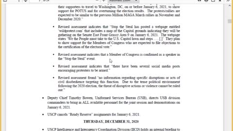 Durham Watch-True Timeline of Events of Jan 6th 2021