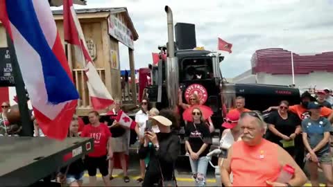 Huge support for Dutch farmers freedom near Toronto, Canada 07/23/22