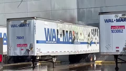 WALMART SUPER STORE BURNING ,WONDER THE EVENDENCE,