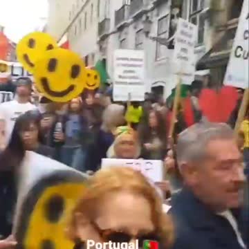 LISBON, PORTUGAL RISING UP AGAINST COVID TYRANNY