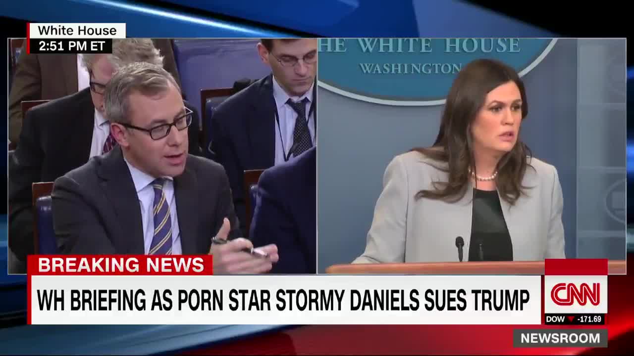 WH Press Sec Sanders on Stormy Daniels Payment