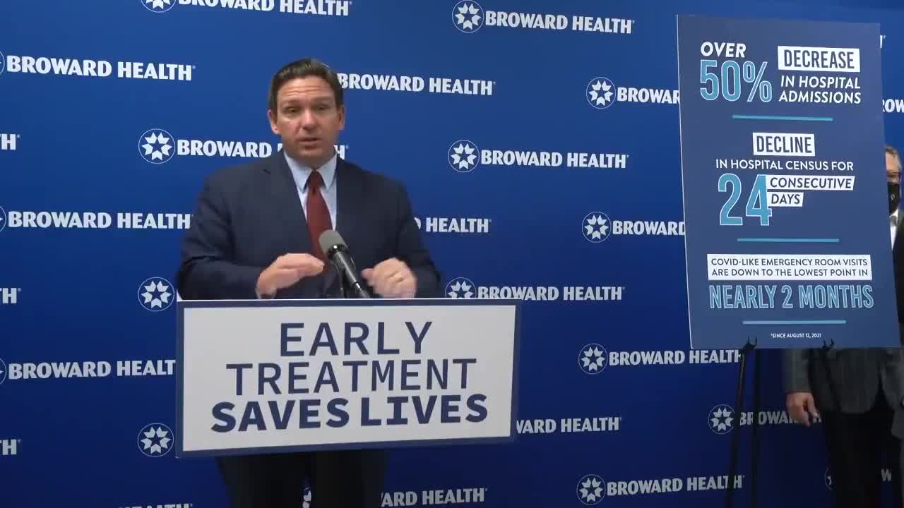 DeSantis "Will Fight Like Hell" For Floridians After Biden Reduced Treatments Going To The State