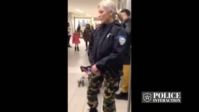 RAW FOOTAGE OF BLONDE FEMALE POLICE OFFICER INTERACTION