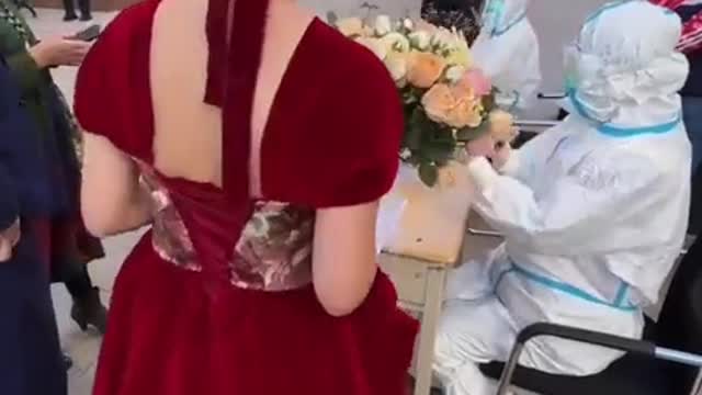 Modern wedding in China...