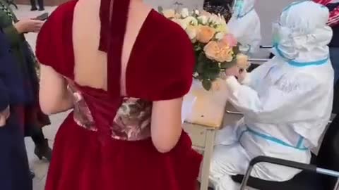 Modern wedding in China...
