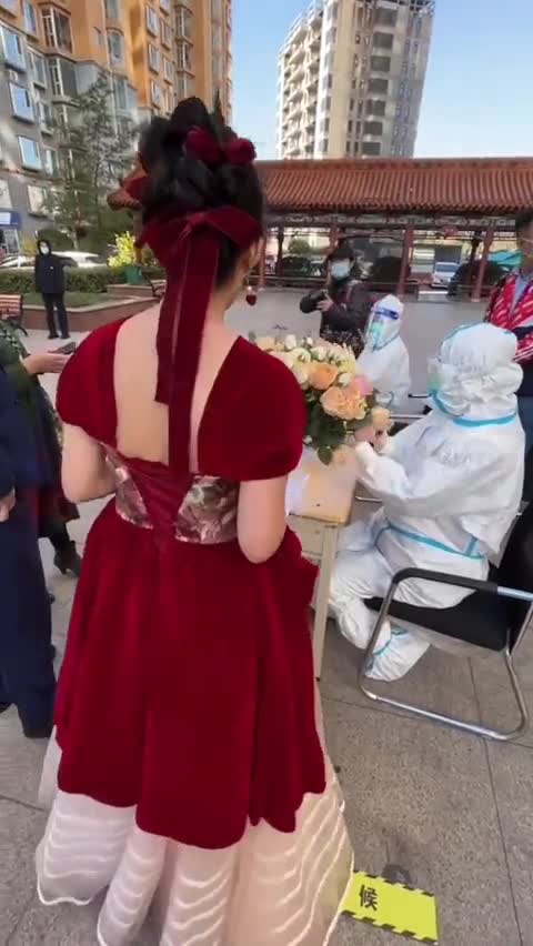 Modern wedding in China...