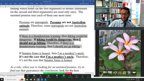 Logic for Homeschoolers Lesson 6: Enthymemes