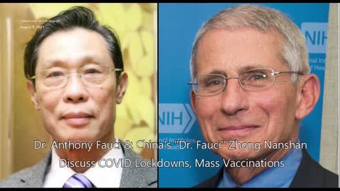 Anthony Fauci & China's Zhong Nanshan Discuss COVID Lockdowns, Mass Vaccinations
