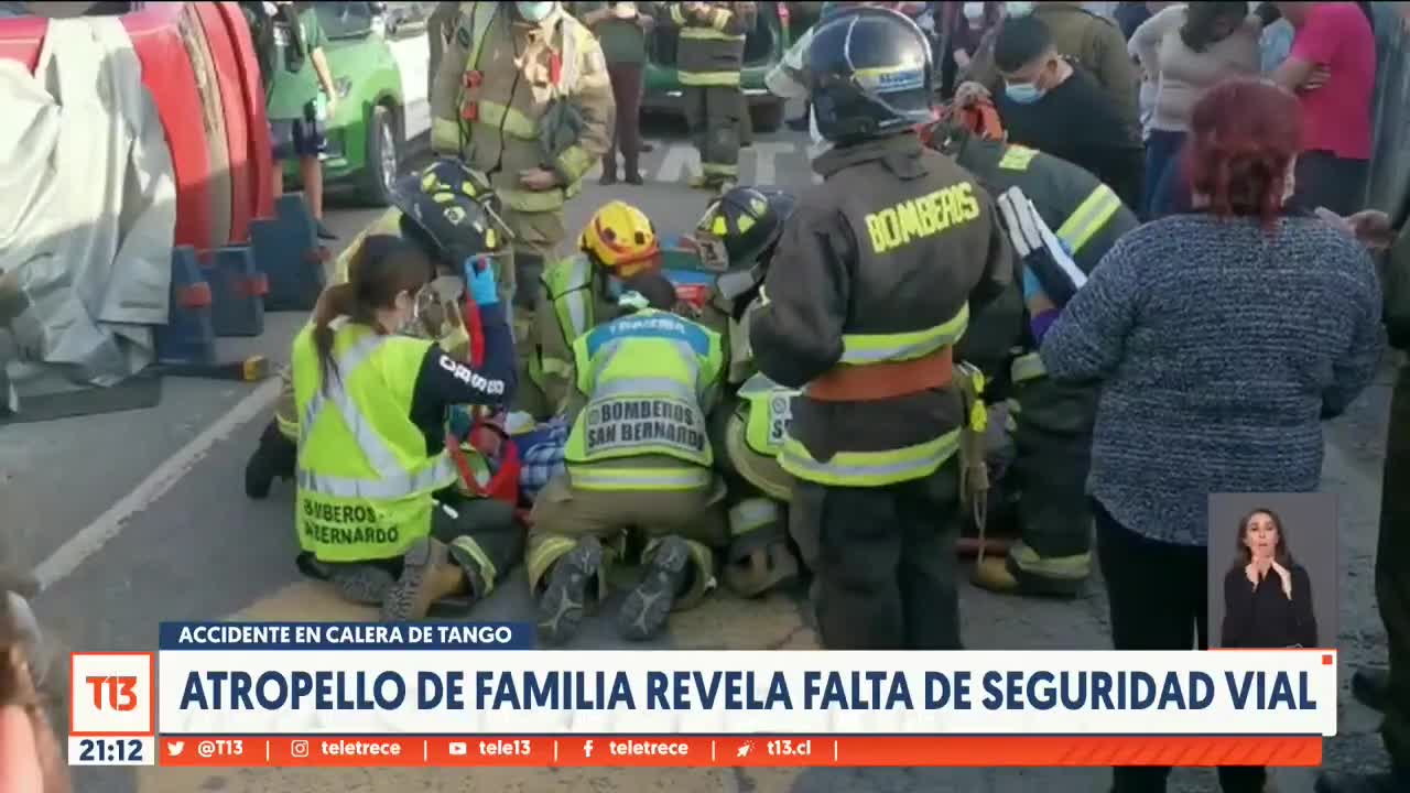 Accidente en Calera de Tango: Atropello de familia revela falta de seguridad vial