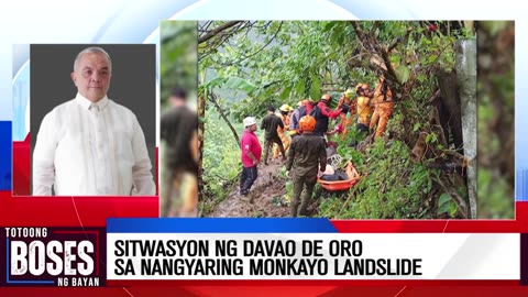 Sitwasyon ng Davao de Oro sa nangyaring Monkayo landslide