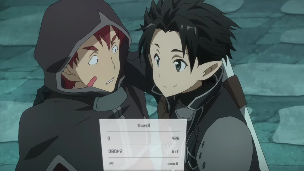 Sword Art Online - Kirito makes a deal with a Salamander