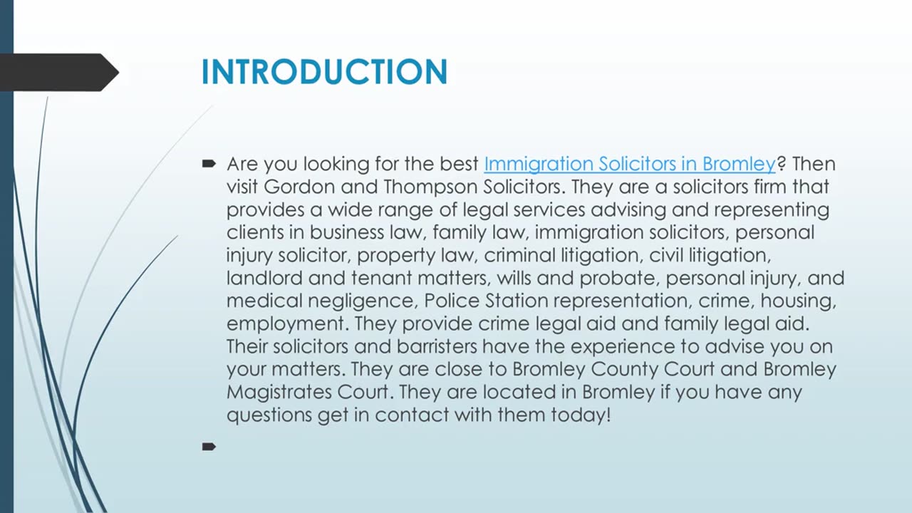 Best Immigration Solicitors in Bromley.