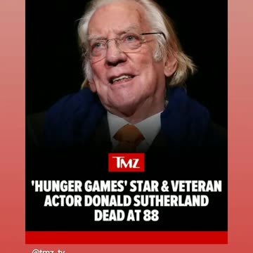 Rip to donald Sutherland one greatest actors ever lived 6/21/24🙏🕊