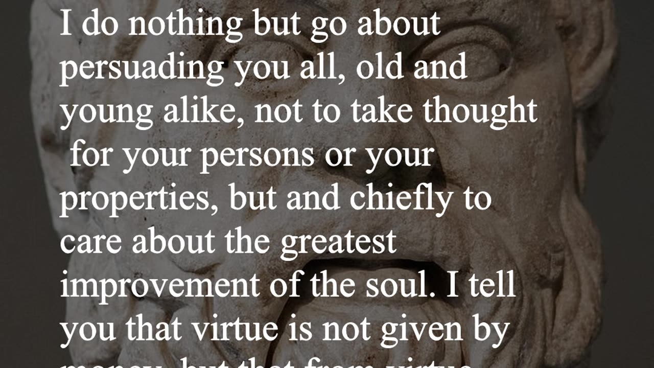 Socrates Quote - I do nothing but go about persuading you all...