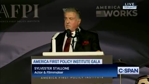 Sylvester Stallone Calls Trump 'Second George Washington' In Surprise Introduction