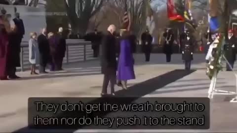 Biden Inauguration: The laying of the Wreath compared to past Presidents.