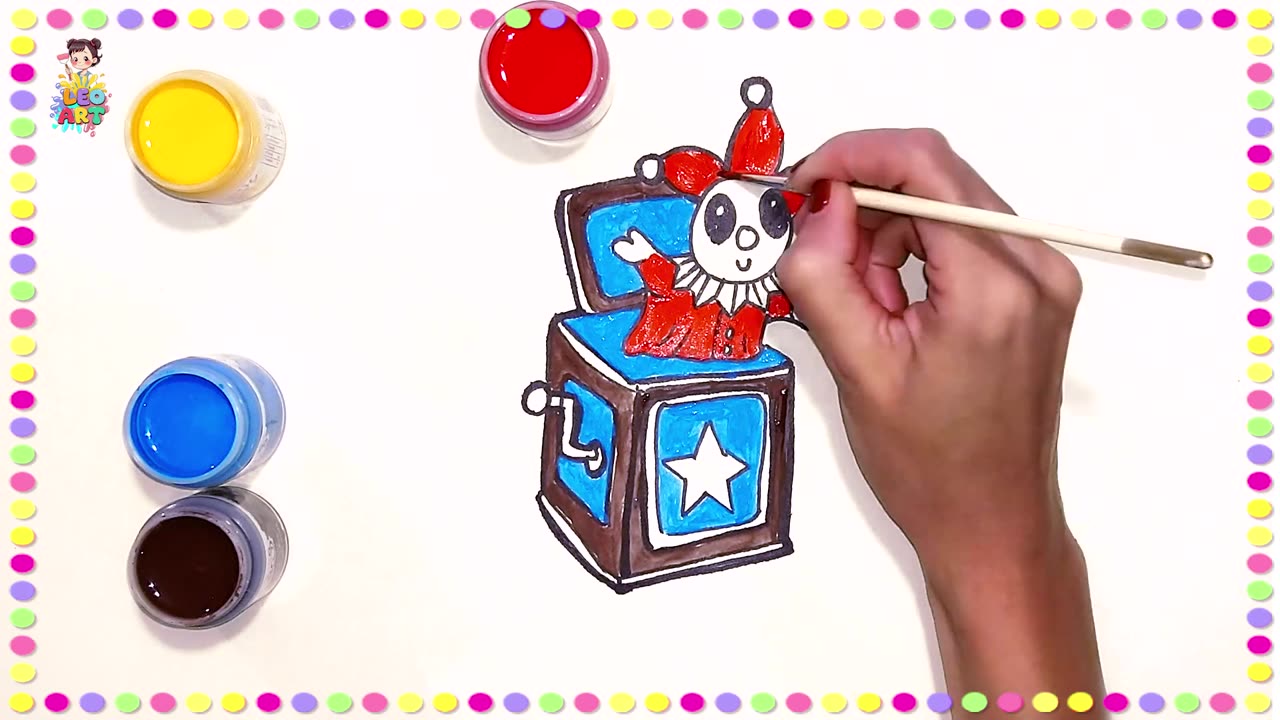 Jack in the Box 🎁 Drawing and Painting for Beginners (Ages 8-10)