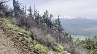 Steadily Climbing Up Black Butte Trail – Deschutes National Forest – Central Oregon – 4K