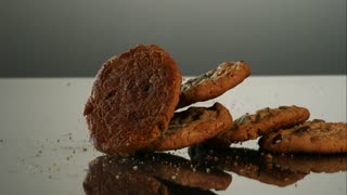 Amazing Slow Motion Cookie Drop!!!!!!!!!! Drool.....