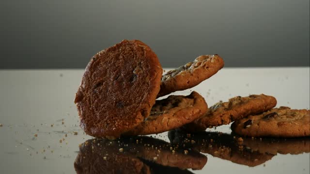 Amazing Slow Motion Cookie Drop!!!!!!!!!! Drool.....