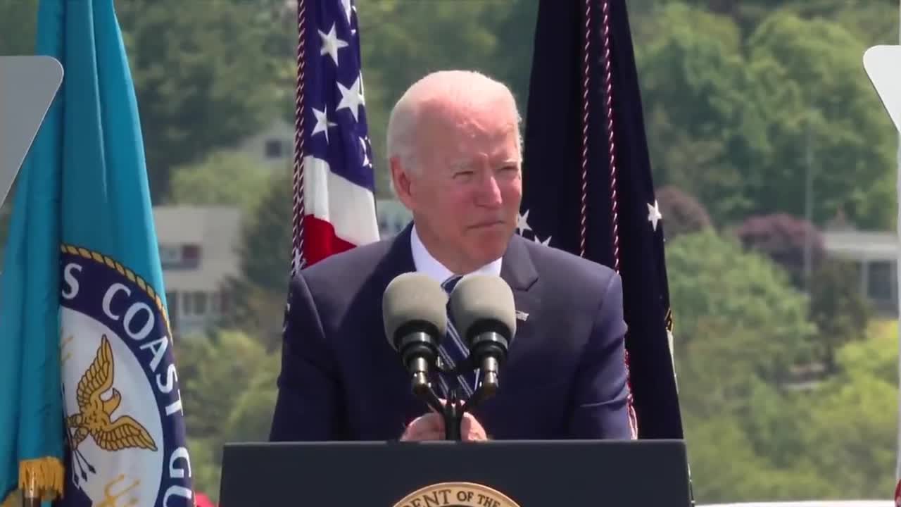 Biden Calls Coast Guard Graduates "Dull" For Not Clapping During His Speech