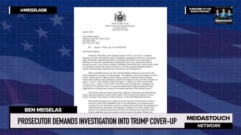 Prosecutor DEMANDS INVESTIGATION into Trump COVER-UP