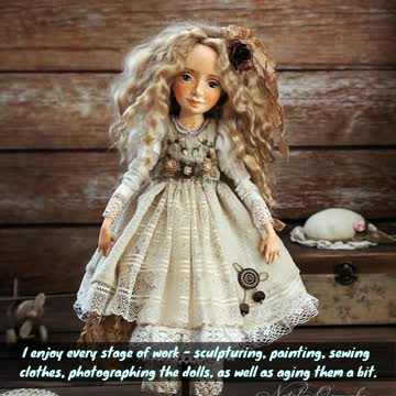 Belgorod Artist Hand Makes One-Of-A-Kind Vintage Dolls