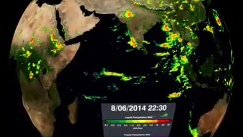 NASA Global tour precipitation