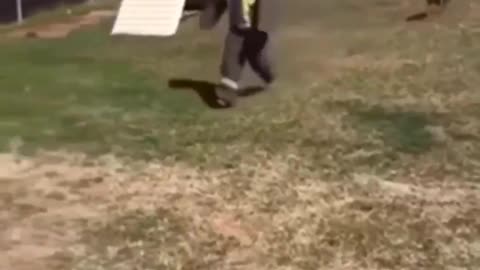 He went flying