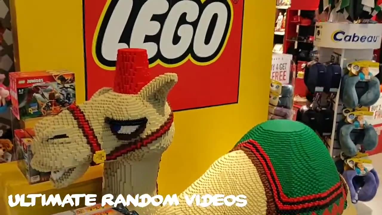 Life Size LEGO CAMEL at Abu Dhabi international airport