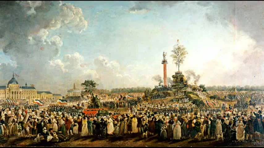 7 maggio 1794: Il Culto dell'Essere Supremo massonico.Il Culto era stato ideato quasi esclusivamente da Robespierre.Robespierre ordinò una celebrazione nazionale conosciuta come la Festa dell'Essere Supremo.DOCUMENTARIO STORICO