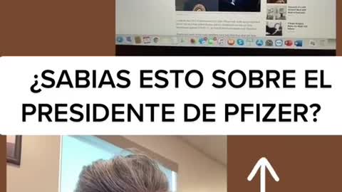 Ni el propio presidente de Pfizer usa lo que vende su empresa