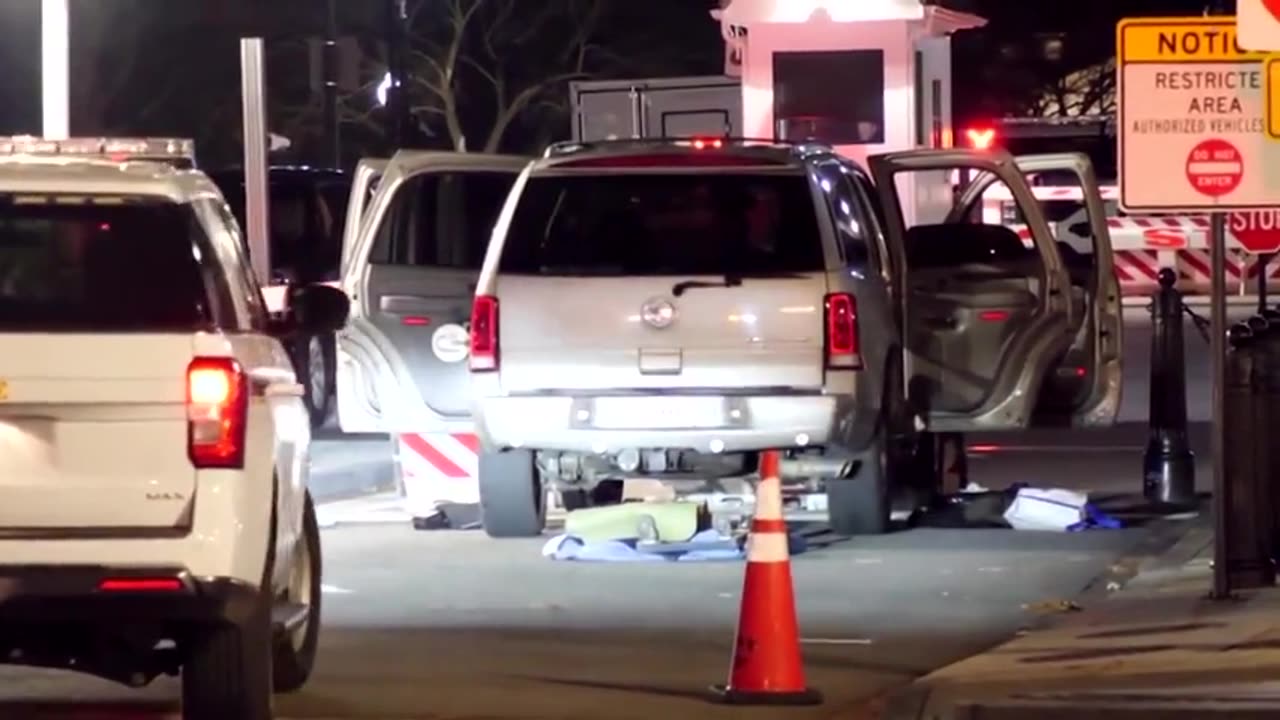 Driver arrested after crashing vehicle into White House gate.