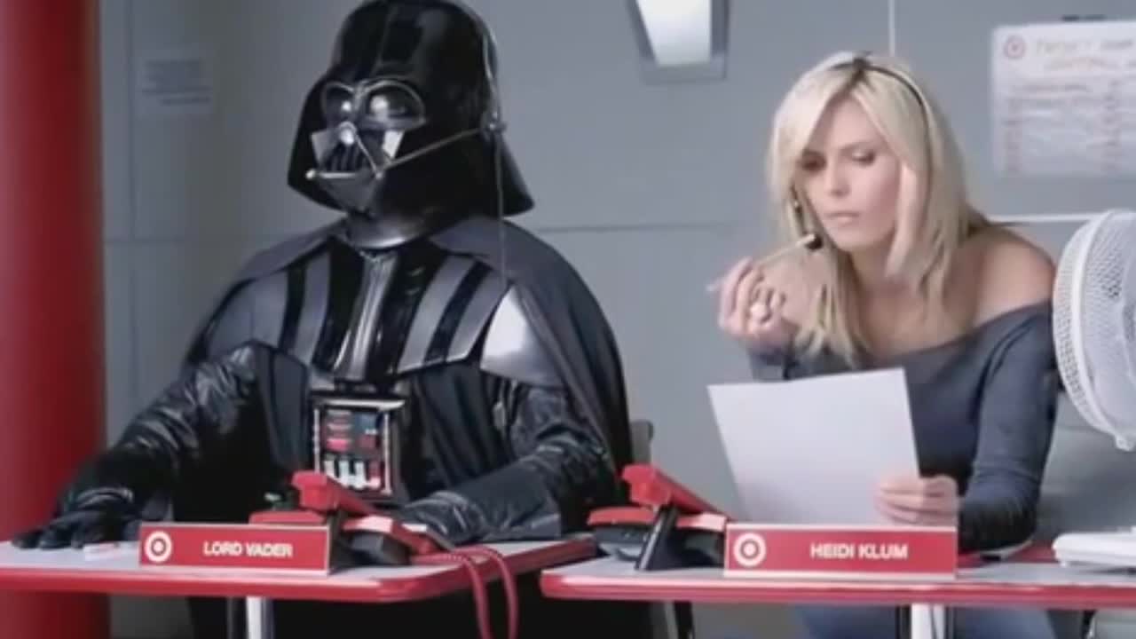 Star Wars - Darth Vader and Heide Klum