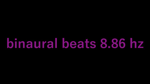binaural beats 8.86 hz